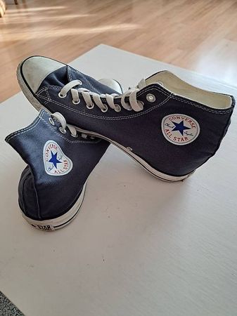 Converse Chucks high in Blau (44)