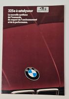 Prospekt BMW Serie 3er E30 325e CATALYSEUR 01.1985
