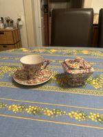 Service Old Foley James Kent porcelaine anglaise fleurie – t