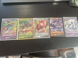 5 Pokemon V Karten Zacian Gortrom Schlaraffel Lucario