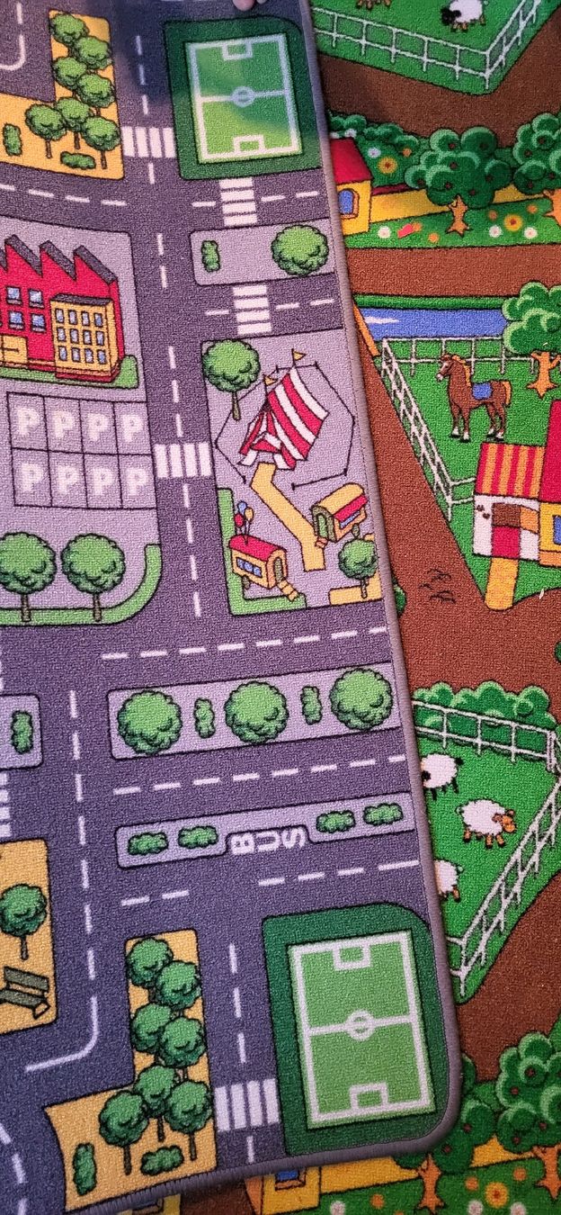Tappeti: Kinderteppich mit Bauernhof/Strasse – Usato da Sommeri venduto da vasc