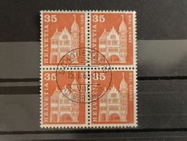 1960 Zunfthaus Viererblock Vollstempel