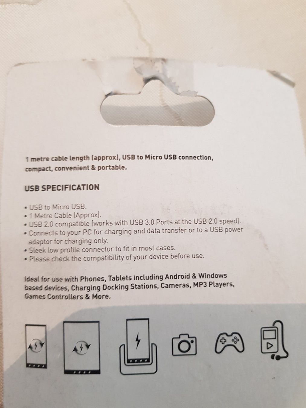 Kabel: USB Kabel  weiss 1m Neu! – Neu und originalverpackt aus Lupfig von Angel17 1