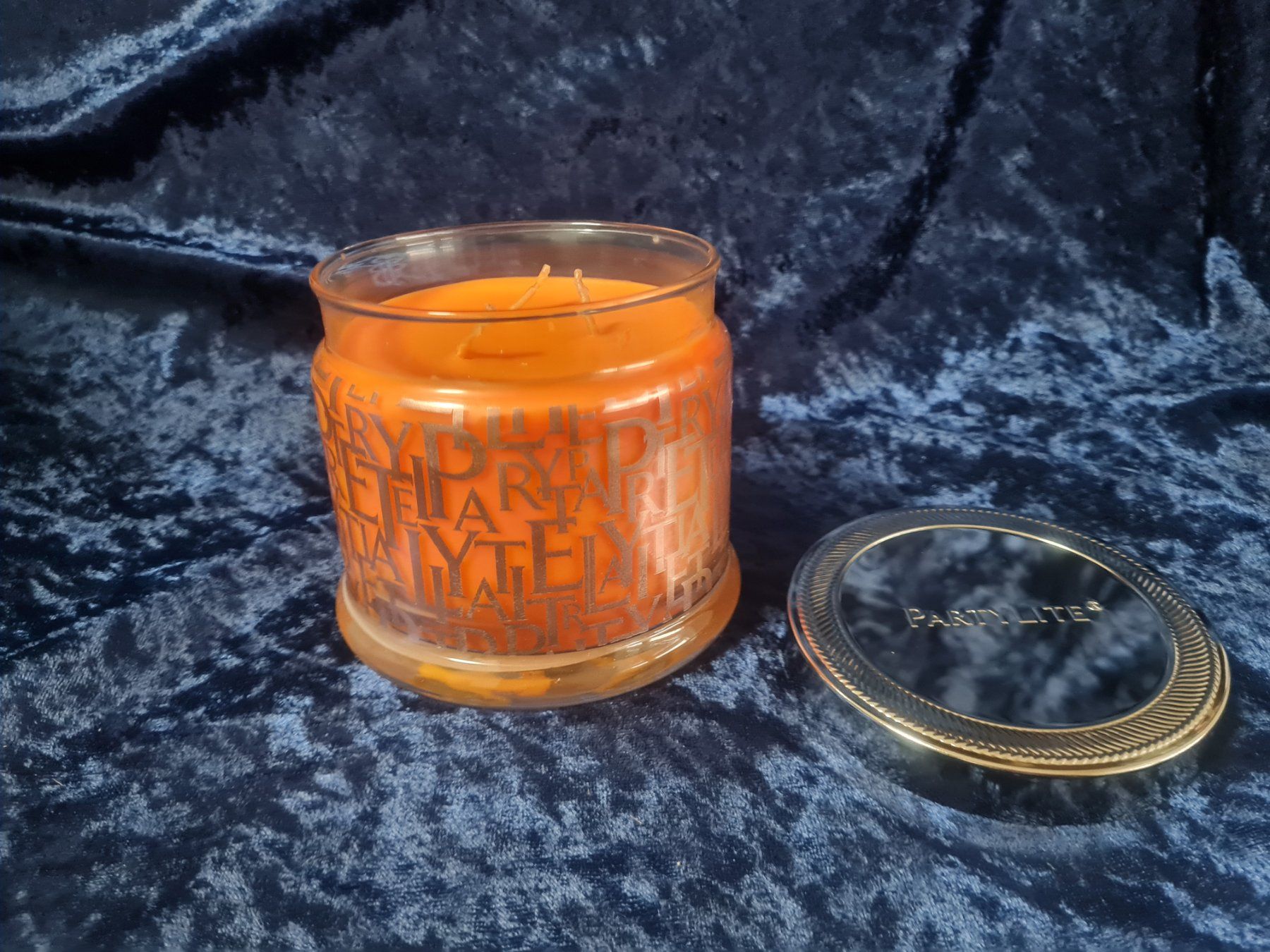 Partylite Candele: PartyLite - 3-Docht-Glas Orangensorbet – Nuovo e nell'imballaggio originale da Othmarsingen venduto da Kleibai