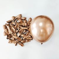 10 Stk. Ballone Ballon metallic champagner Party Dekoration