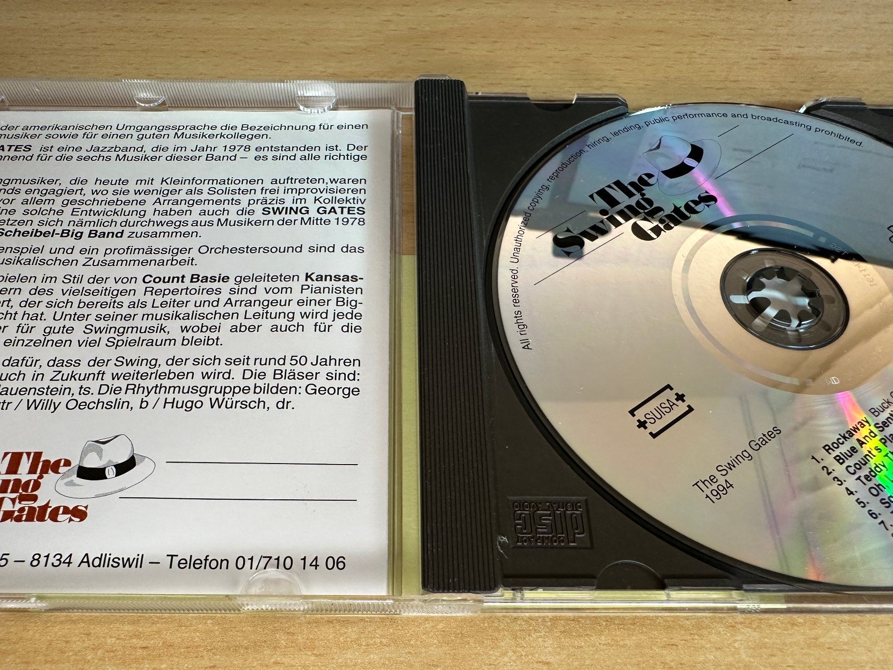 CDs: The Swing Gates – One For The Count – Gebraucht aus Rikon im Tösstal von Alpenmutz 2