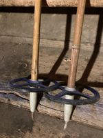 Bâtons de ski anciens 1m40 Skistock vintage