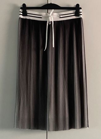 COMPTOIR DES COTONNIERS Jupe plissée noir/blanc M - NEUVE!