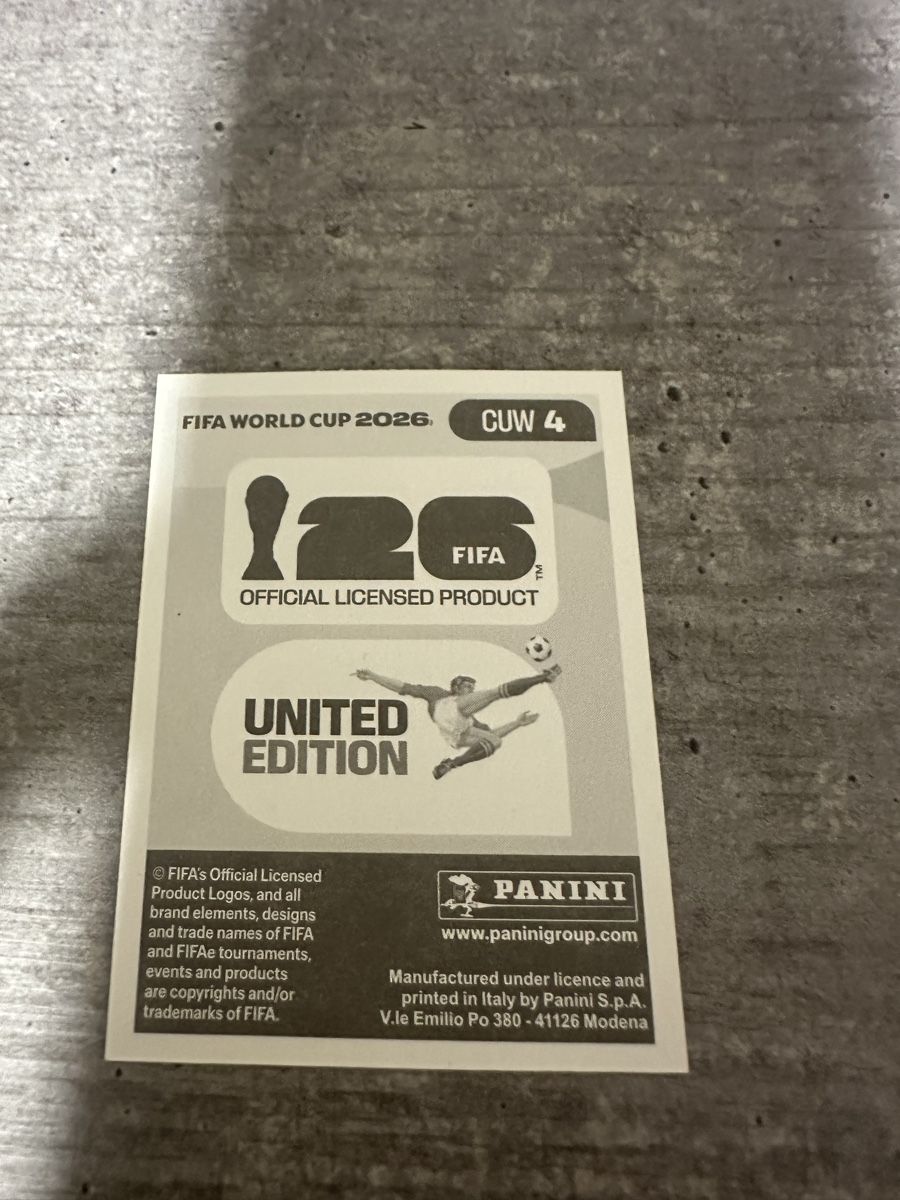 Panini Carte collezionabili: CUW 4 , FIFA WORLD CUP 2026 PANINI  – Nuovo (secondo la descrizione) da Frauenfeld venduto da 1PegPeg1 1