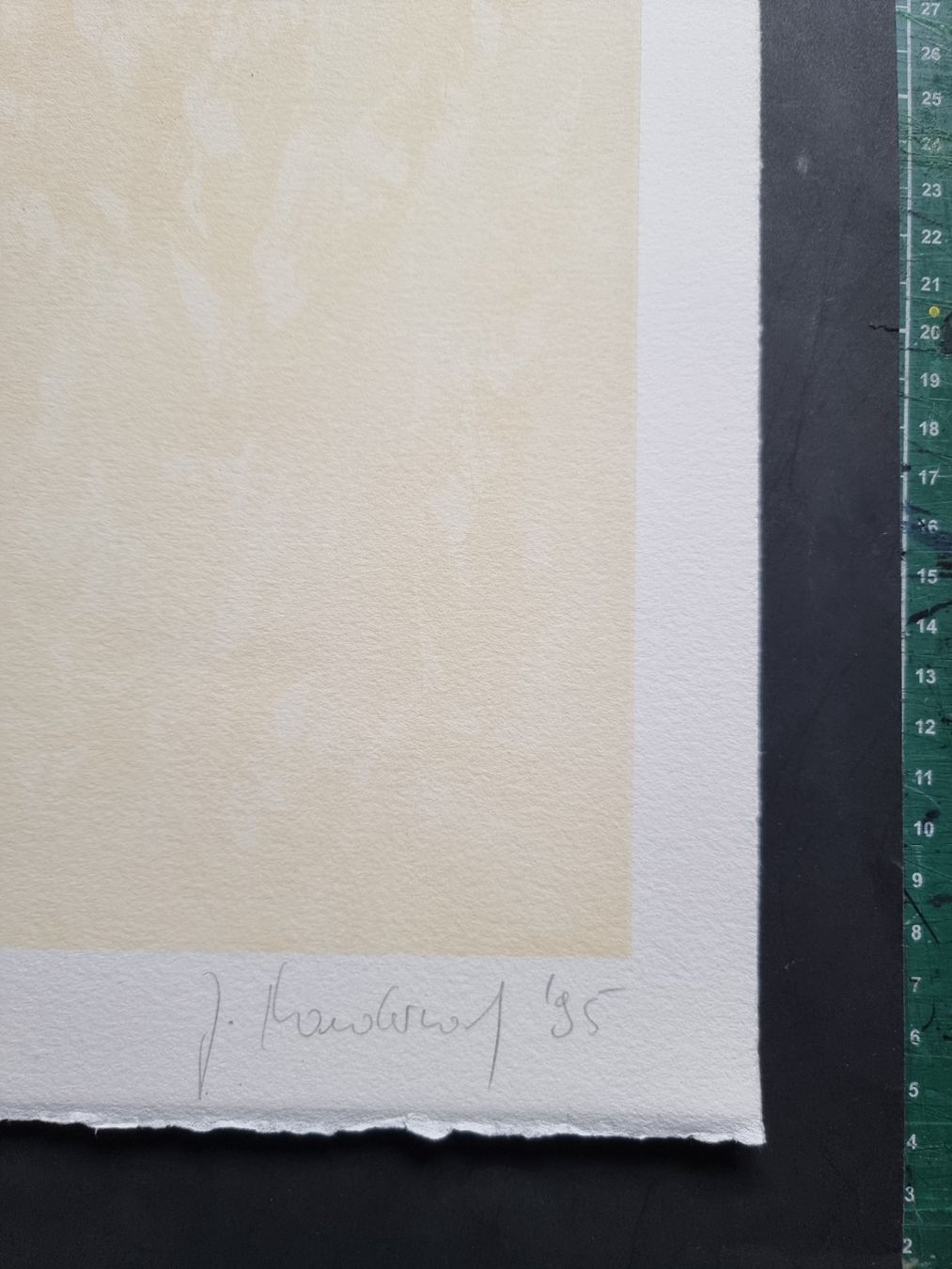 Grafica & Litografie: Jörg Mandernach Figurative Lithographie handsigniert 1995 – Usato da Gersau venduto da grafik-kunst 3