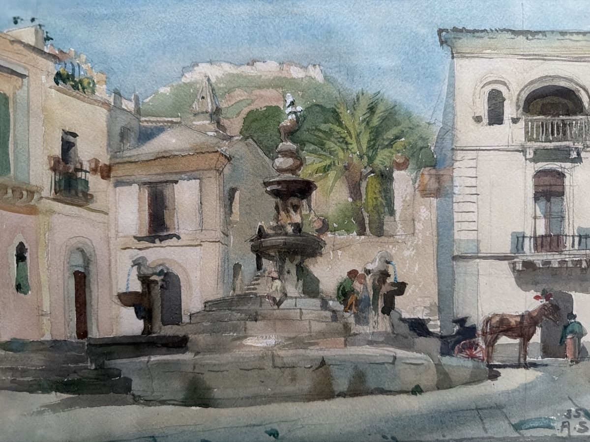 Dipinti: Gemälde, August Schmid, 1935. – Usato da Biberist venduto da Momo33