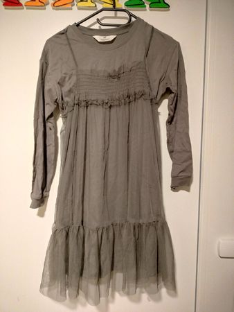 H&M kleid elegant 140 grau