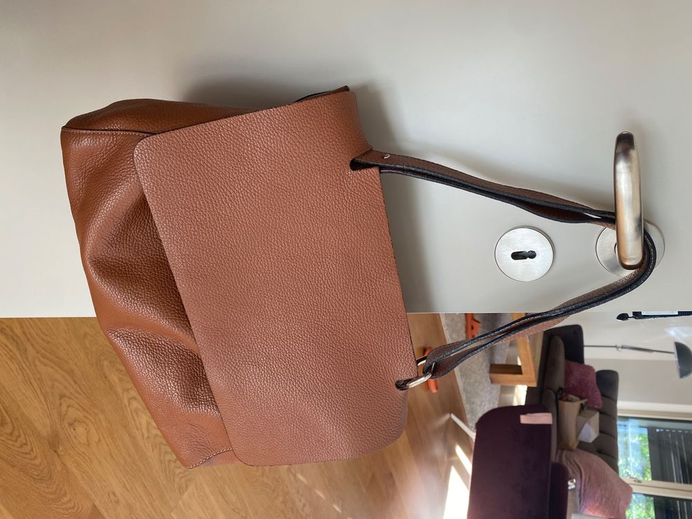 Taschenriemen Aus Nappaleder - Ersatzriemen 19mm Breite Schwarz