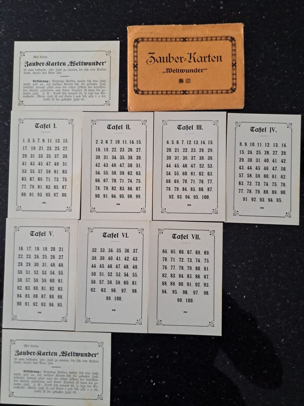 Giochi: alte Zauberkarten Weltwunder – Usato da Freienbach venduto da Suurer 1