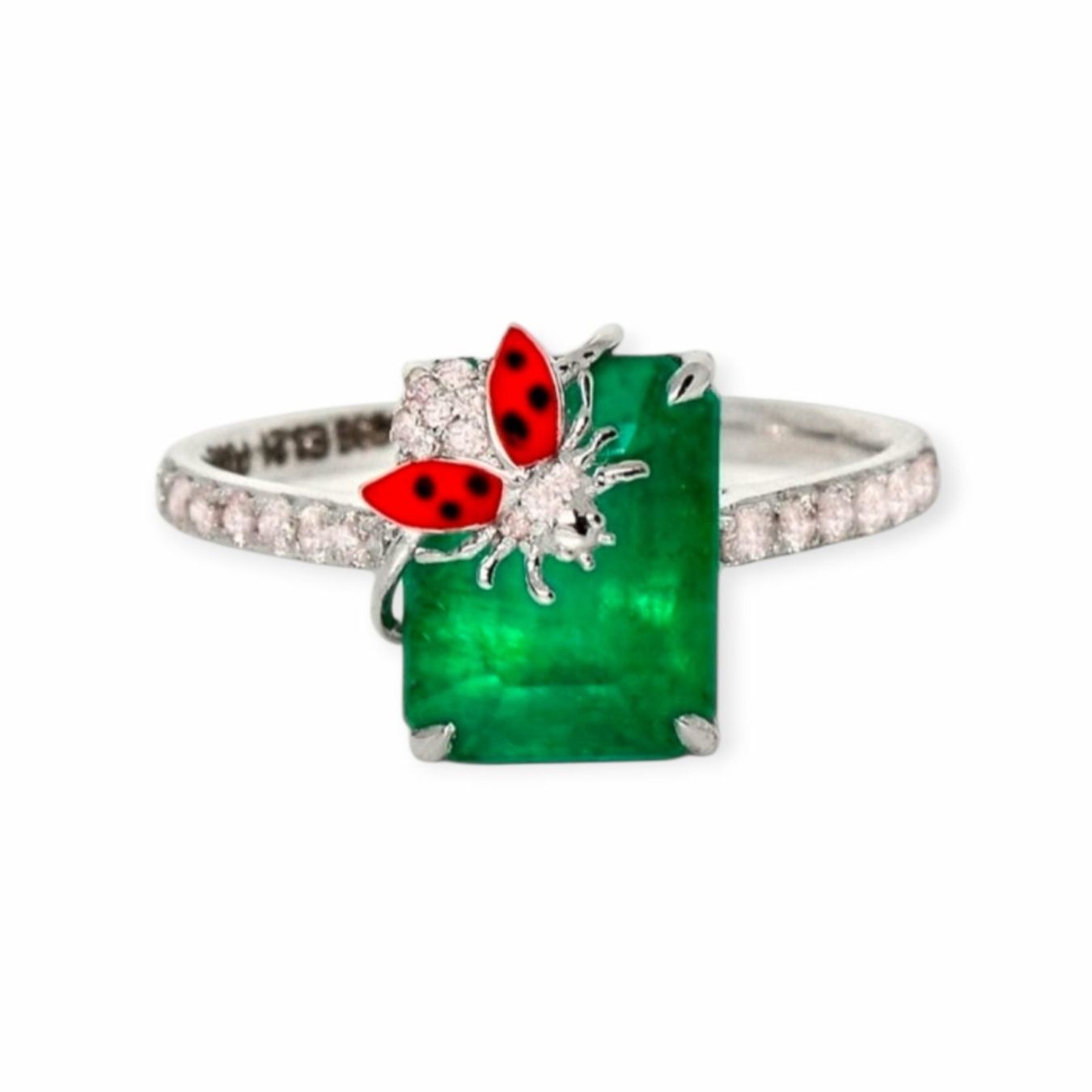 Anelli: Smaragd-Ring 14k Weissgold 3,21ct – Nuovo e nell'imballaggio originale da Illnau venduto da Juwelier_Mahler_GmbH