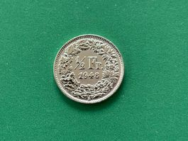 1/2 Fr. 1948 vorzüglich für Sammler