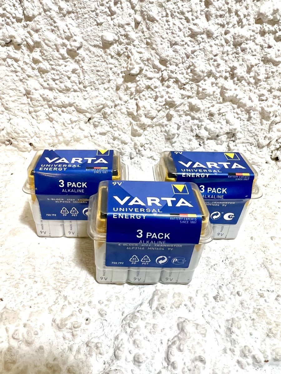Varta Caricatori & Batterie: 9 pcs - VARTA Energy 9V E-Block – Nuovo e nell'imballaggio originale da Chevenez venduto da ric_v6s7