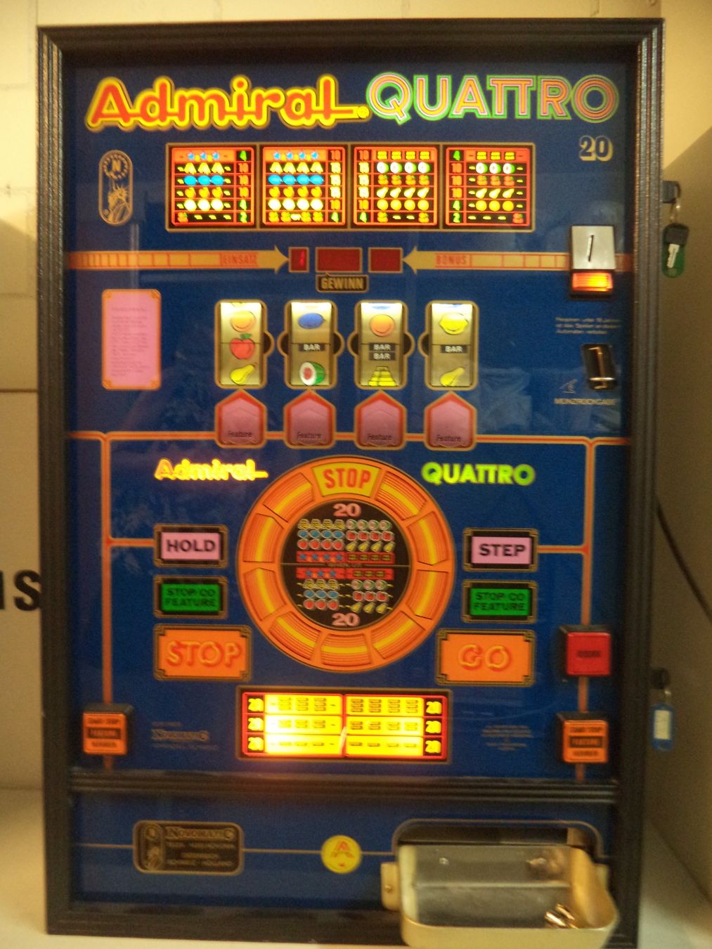 Slot Machine: blauer Admiral QUATTRO 20 – Usato da Adlikon b. Regensdorf venduto da Max3 5