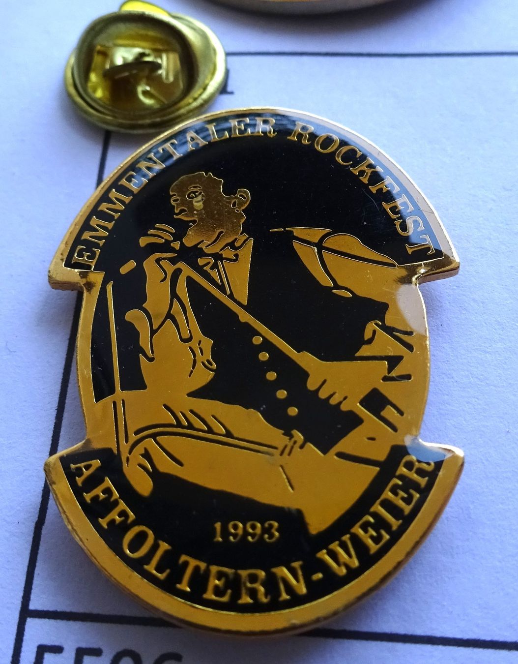 Plaketten & Abzeichen: Pin Emmentaler Rockfest Affoltern Weier – Gebraucht aus Utzenstorf von BUtter81