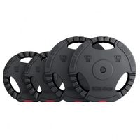 Gorilla Sports Gripper Hantelscheiben Set (inkl. Stange)