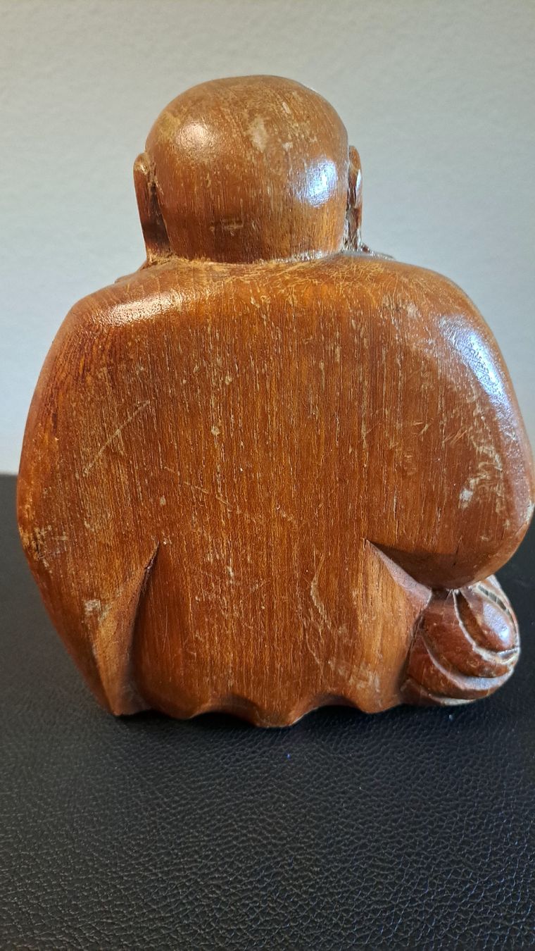 Sculptures & Statues: Buddha lachend aus Holz – D'occasion à Emmenbrücke par paula11 2