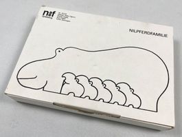 Naef Nilpferdfamilie Nilpferd Puzzle Swiss Made Design Oguro