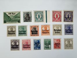 Deutsches Reich Briefmarken Besetzte Gebiete postfrisch