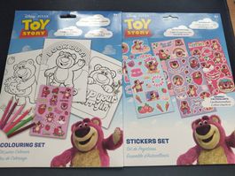 2 Sets Sticker Malen Toy Story Lotso Erdbeer Neu
