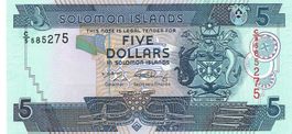 Solomon Island 5$ ND 2008 P26 C/5 UNZ
