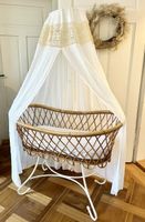 Babybett Stubenwagen Bambusbabybett mit Baldachim