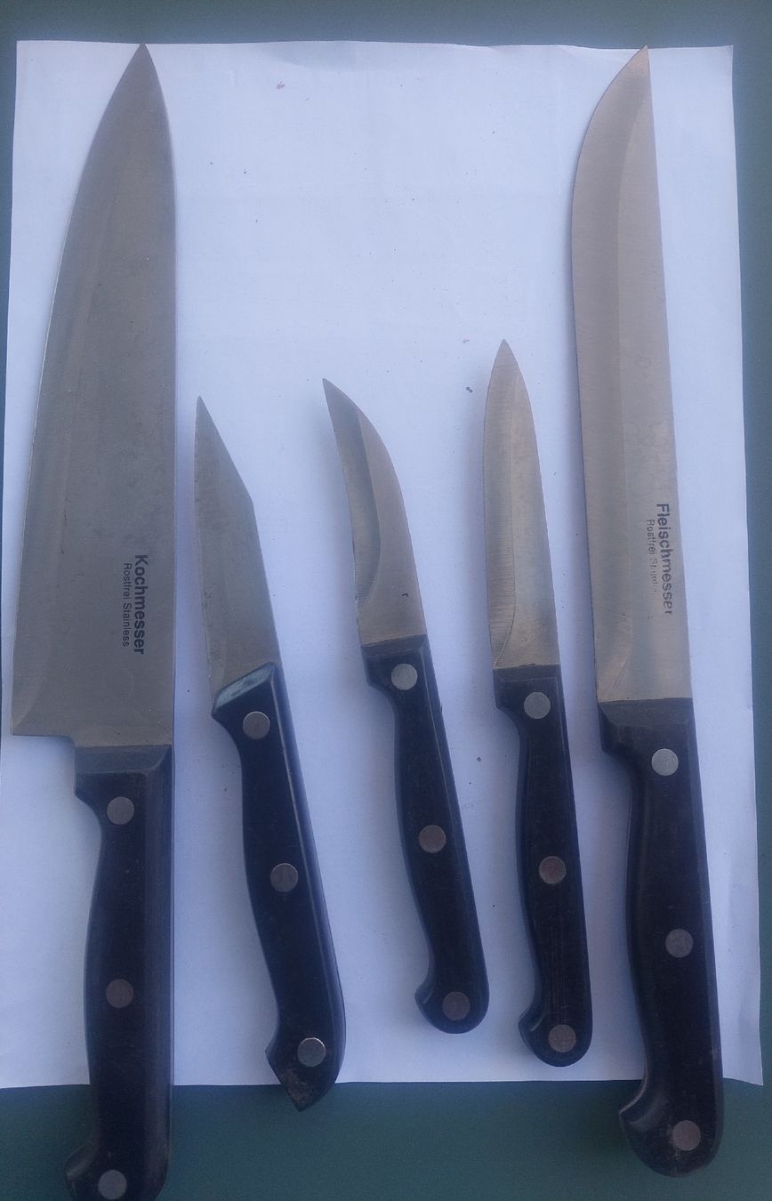 Coltelli da cucina: 5 Küchenmesser, rostfrei – Usato da Zürich venduto da Cortin