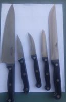 5 Küchenmesser, rostfrei