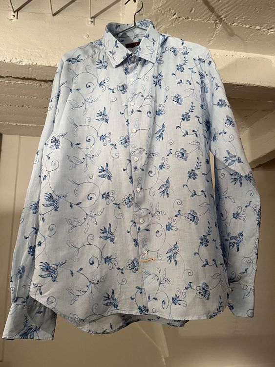 Petite Chemise Bleue Samshield Femme – équitation, Cristal Brodé, Neuve Sans étiquette