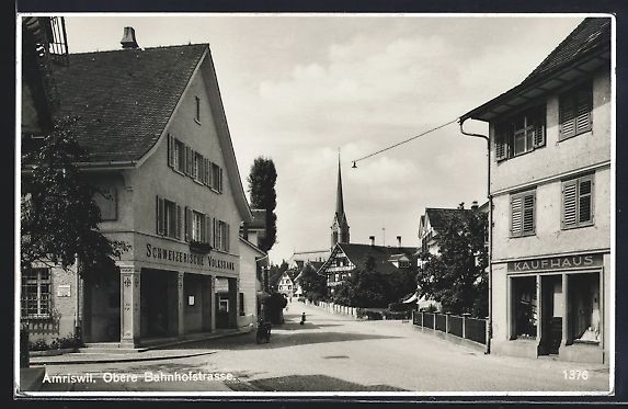 Cartes postales: Amriswil, Obere Bahnhofstrasse, schweize – D'occasion à Berlin par bartko-reher