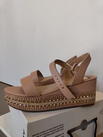 Sandali Aldo con zeppa, rosa antico, n. 40 / nuovi