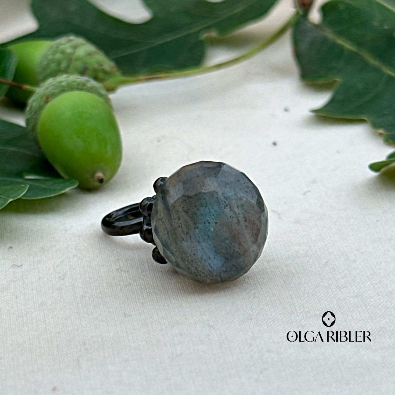 Olga Ribler Anhänger: Edelstahl Anhänger mit Labradorite - 14 mm – Neu (gemäss Beschreibung) aus Luzern von Schmuckoutlet 3