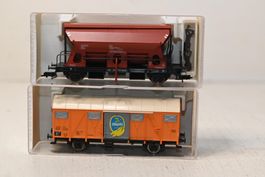 Fleischmann H0/DC Chiquita Güter- und Schotterwagen mit OVP