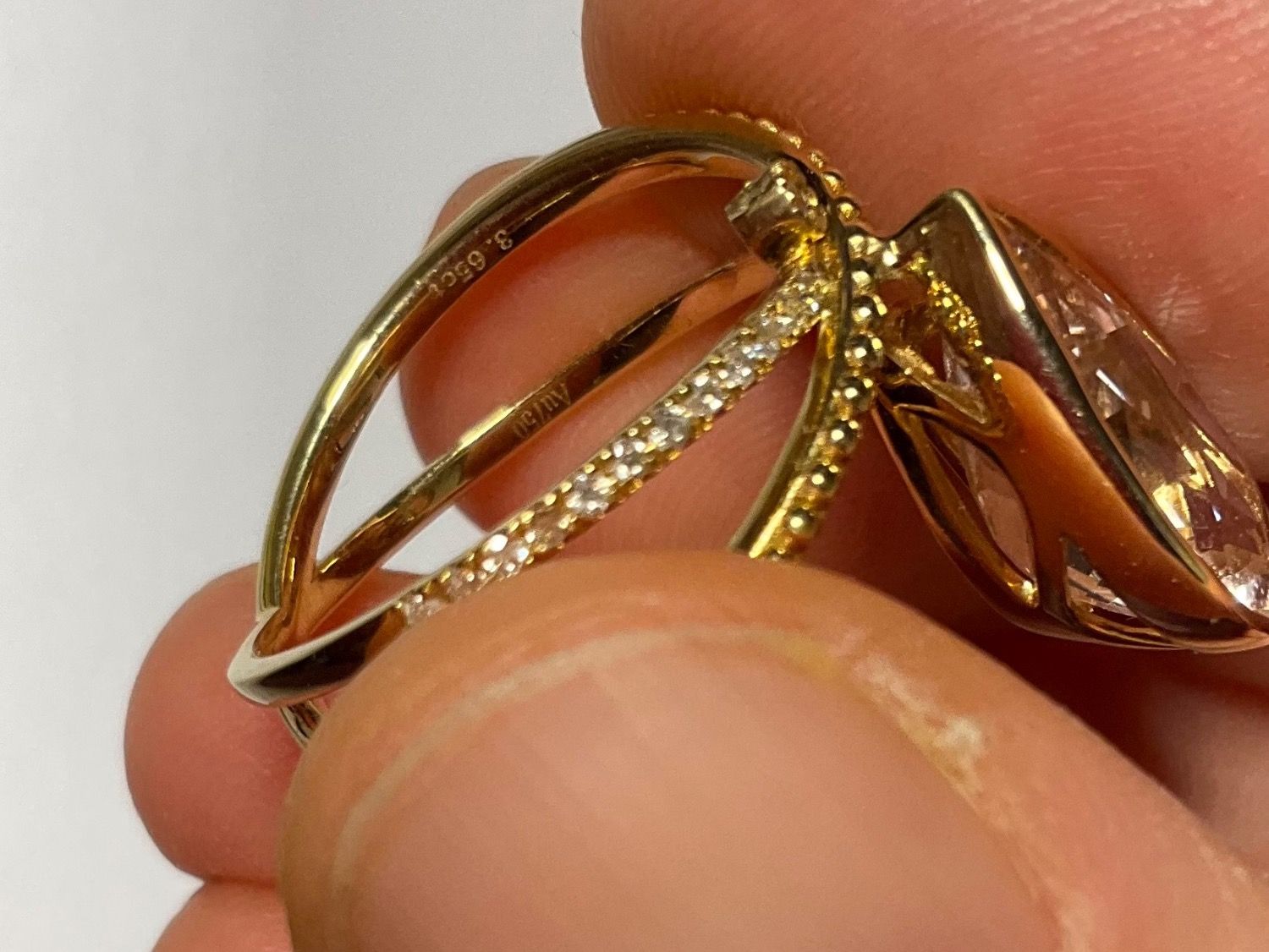 Anelli: Goldring Morganit 3.65ct Diamanten – Nuovo (secondo la descrizione) da Bern venduto da Steinfieber 4