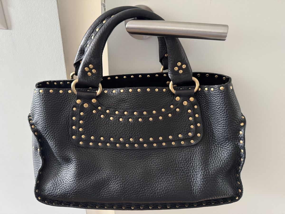 Celine Borse da donna: Celine Boogie Bag, schwarzes Leder & Nieten – Usato da Zollikon venduto da stl_8677 9