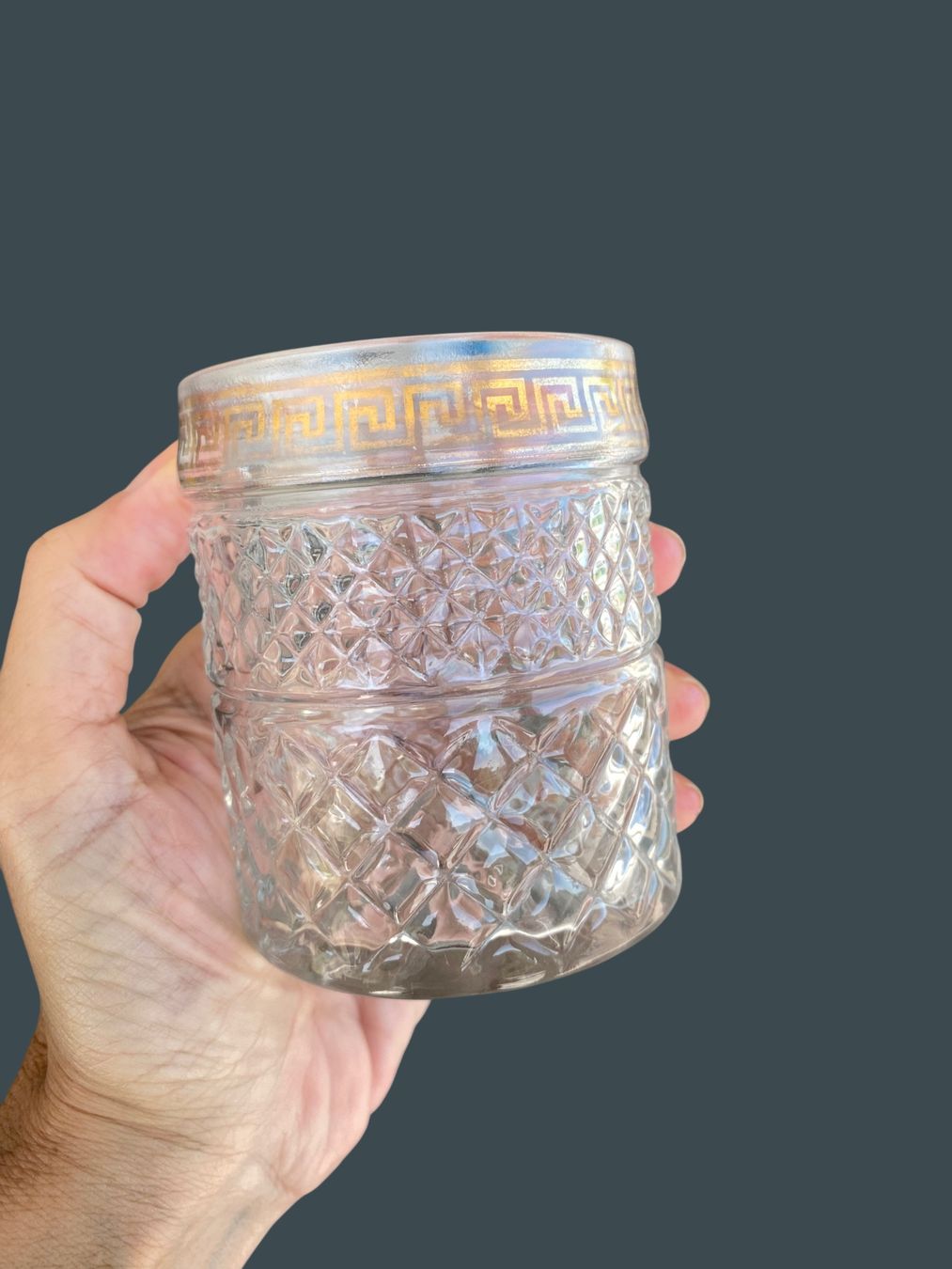 Portacandele: 3 Vintage Glas Windlichter – Usato da niederbipp venduto da Esbenz 4