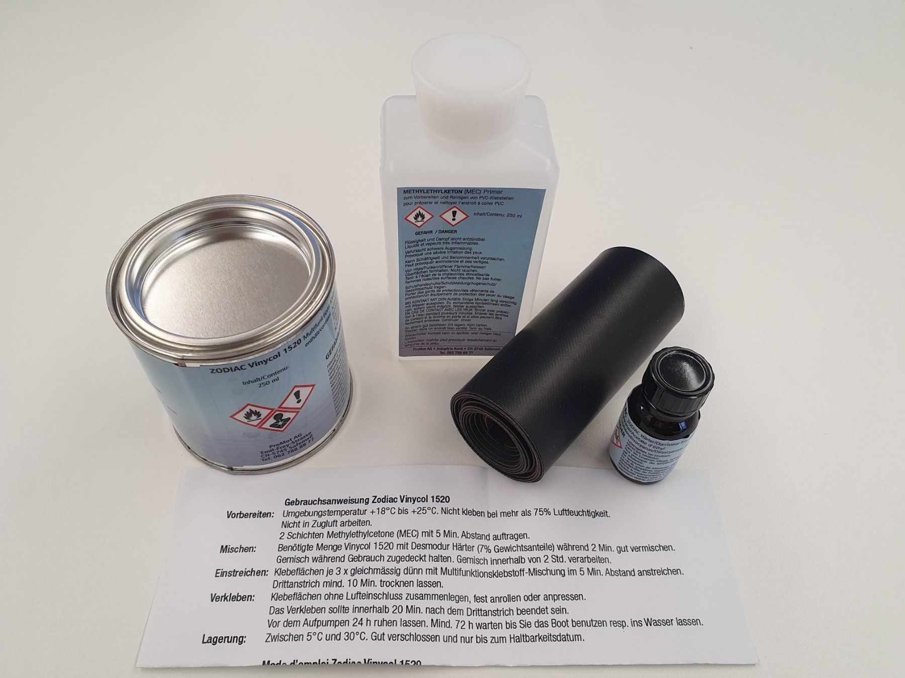 Barche: Schlauchboot Reparaturset Neopren, Black – Nuovo e nell'imballaggio originale da Safenwil venduto da PromotAG