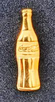 exklusiver  und spezieller Coca-Cola Flaschen Pin goldfarbig