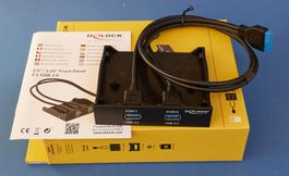 3.5" Einschub mit 2 USB-3 Anschlüssen