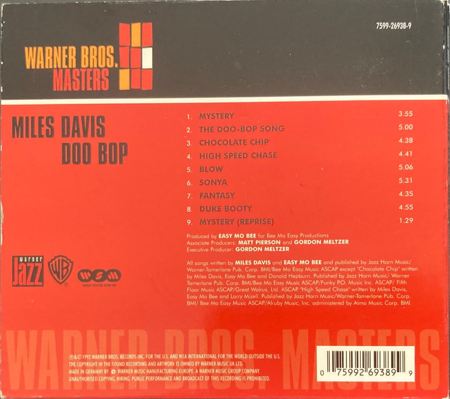 CD: MILES DAVIS - DOO-BOP – Usato da Poliez-Pittet venduto da Newtown-Records 1