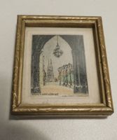 Bild Miniatur kl religiöses Textilbild  10 x 7 cm