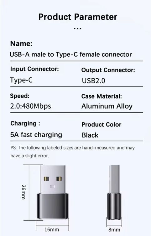 Unità & Adattatore: USB C vers USB A adaptater – Nuovo e nell'imballaggio originale da Fribourg venduto da LaFondue 3