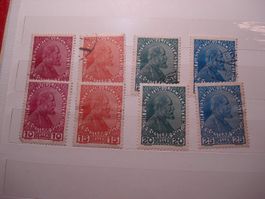 Set alte Marken Liechtenstein je * und o, Heller