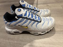 Nike Air Max Plus White University Blue Gold EU 41