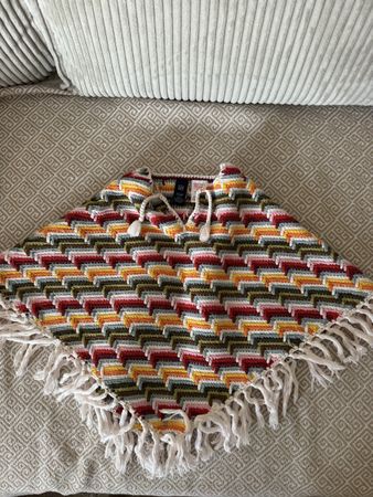 Bunt gestreifter Kinder Poncho von GAP, Grösse 18-24 M