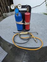 Mini Schweissgerat mit Gasflaschen und Brenner gebraucht